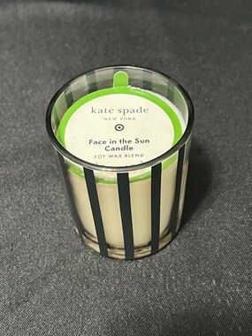 kate spade Cream with Black Stripes Candle